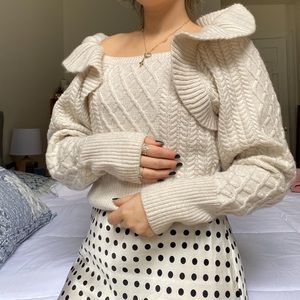 H&M Ruffles Sweater
